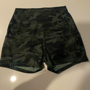 Camo Athletic Spandex Shorts